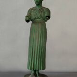 Handcrafted replica of the Charioteer of Delphi sculpture, H36cm