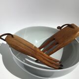 Cutlery exotic wood salad