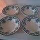 Assiettes couronne de roses. Terre de fer