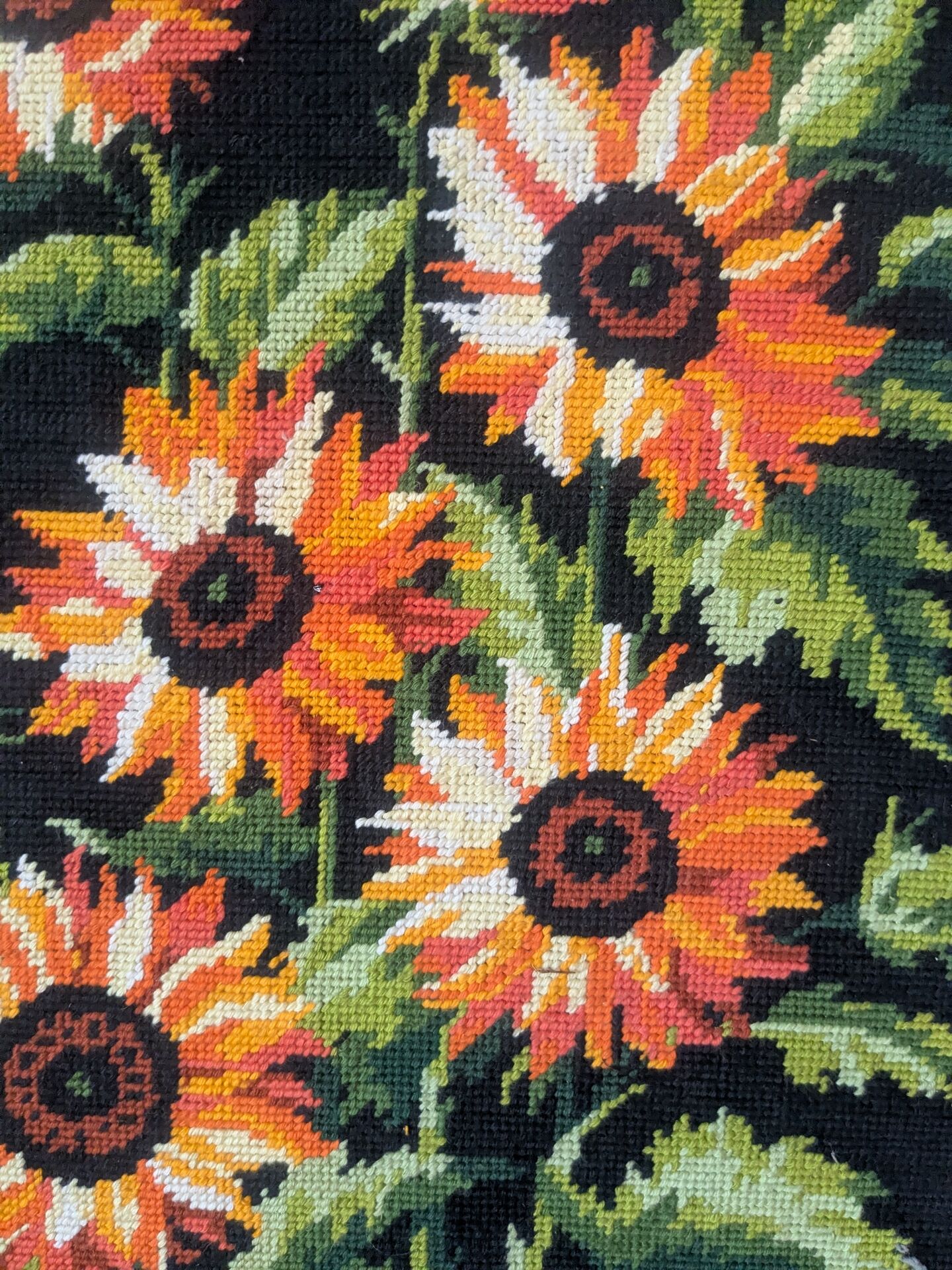 Vintage sunflower tapestry