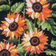 Vintage sunflower tapestry