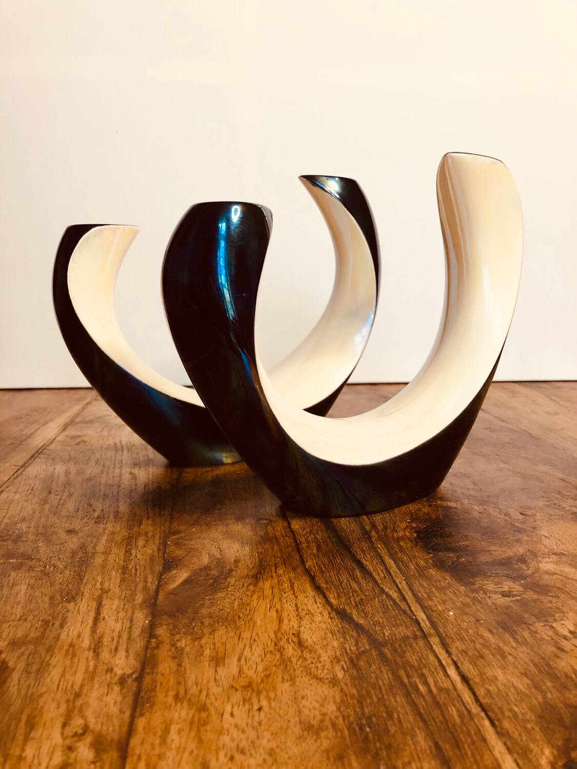 2 Verceram candlesticks mid 20th century. 1950s