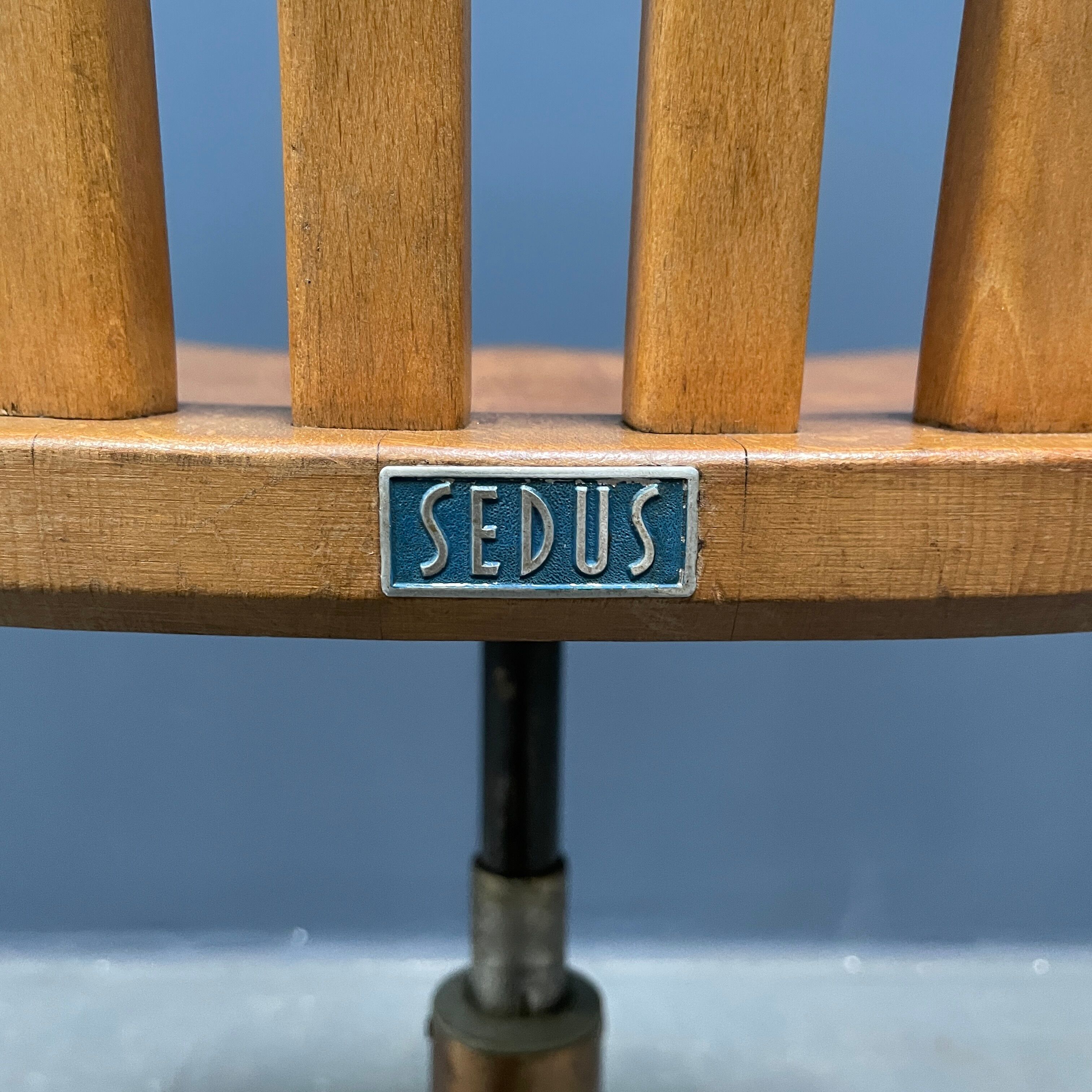 Beechwood Sedus desk chair from the 1950s.