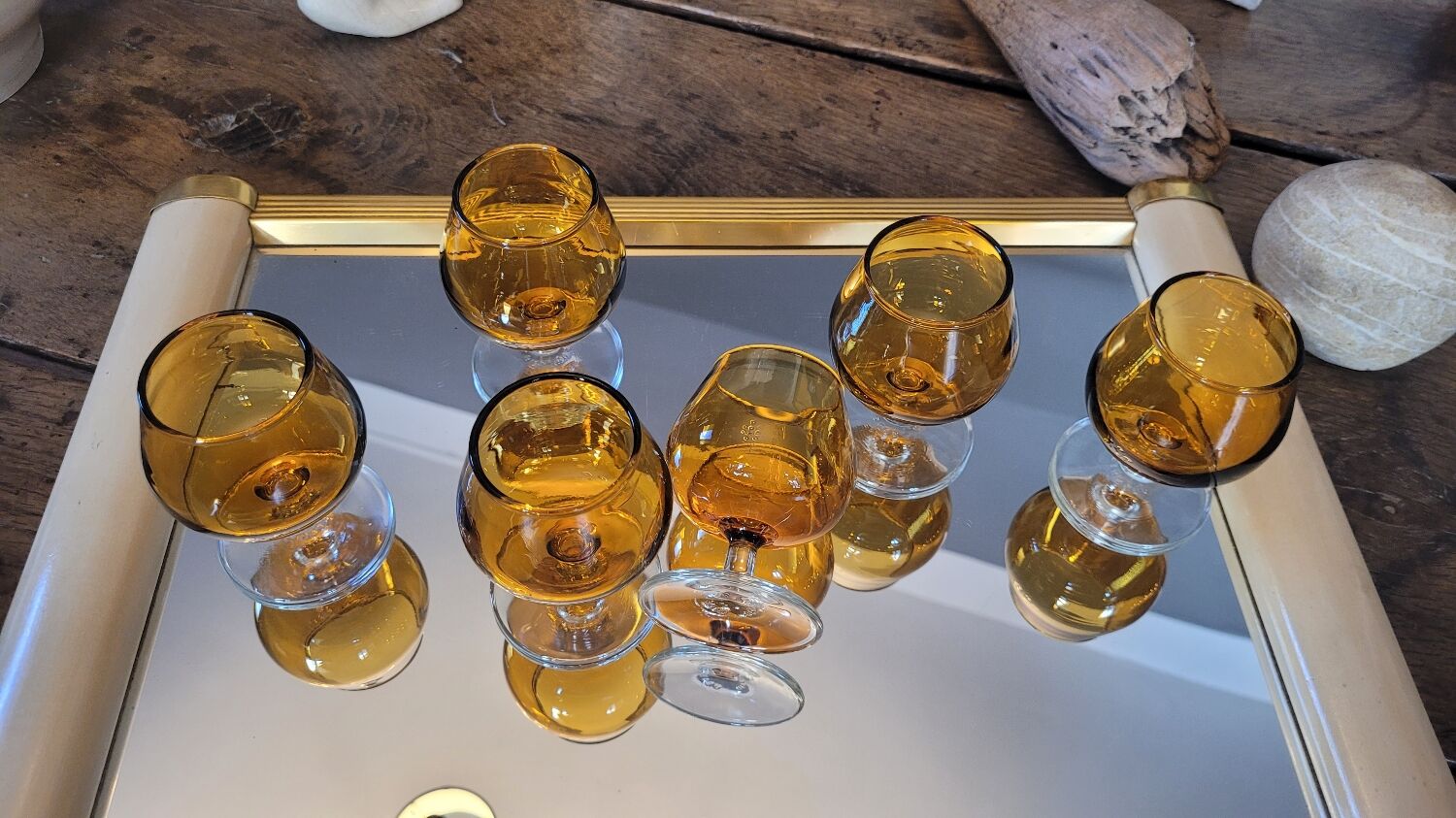 Aperitif glasses, digestive 60's