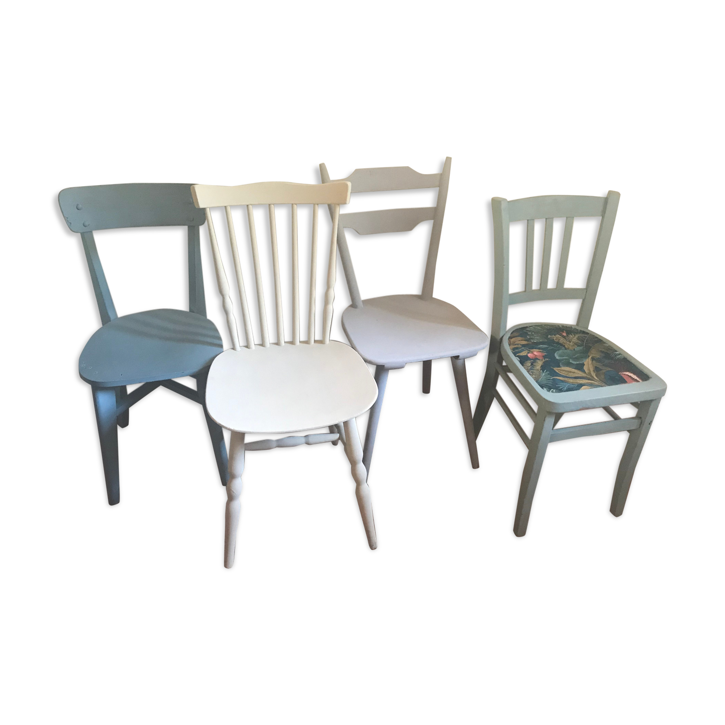 4 mismatched chairs