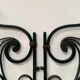 Set of two hammered wrought iron doors, 20th century