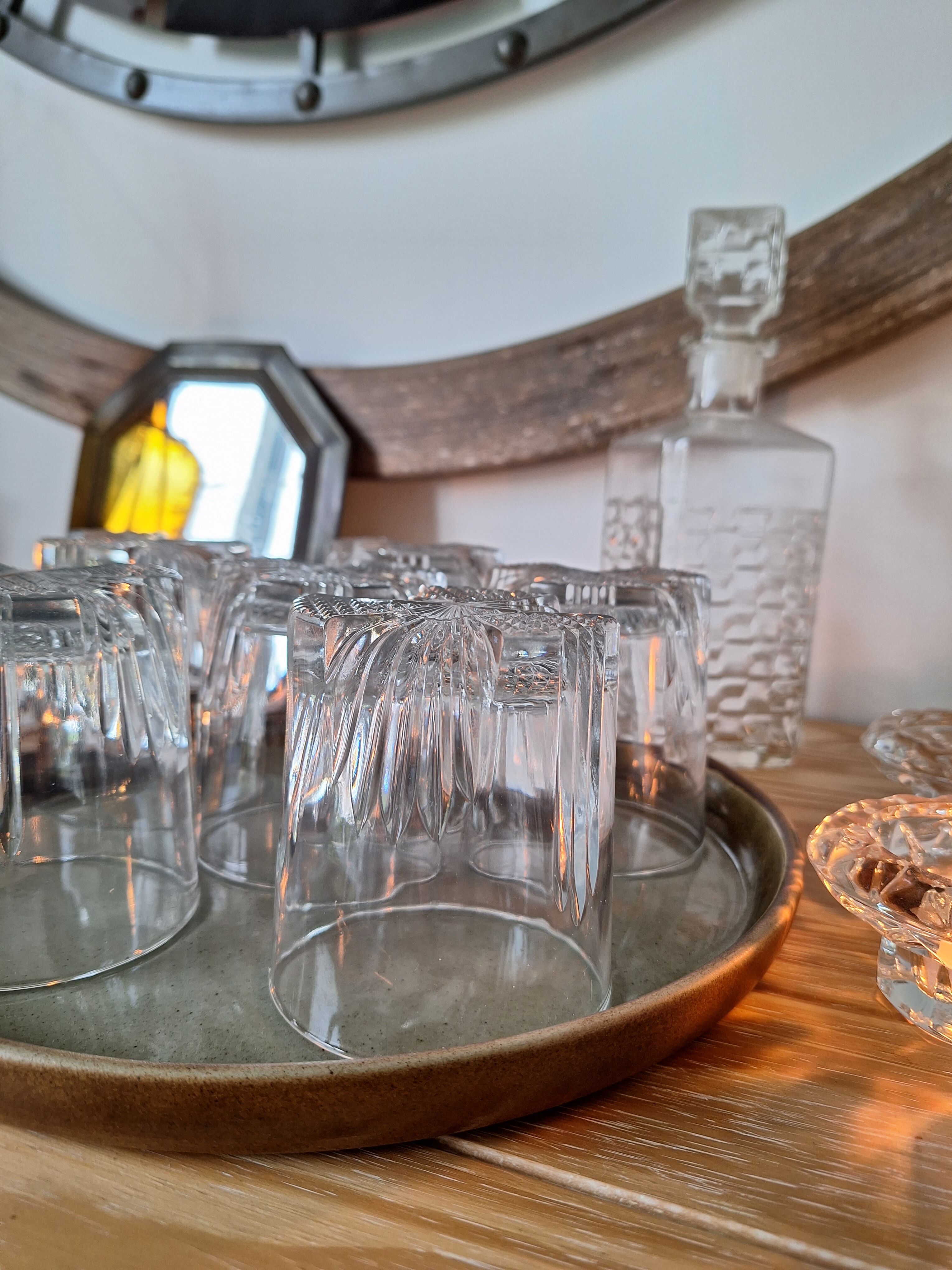 Art Deco whisky glasses