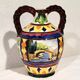 Céramique vase majolique italienne vintage Telly décoration italien