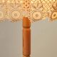 Lampadaire en bois et textile de Suède