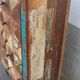Meuble d'appoint en bois coloré ancien