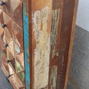 Occasional furniture in old colored wood