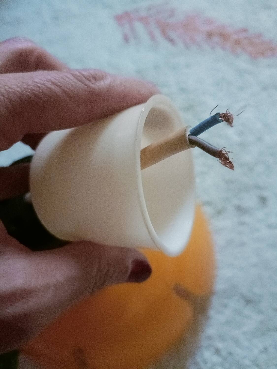 Vintage yellow flower chandelier