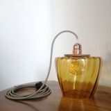 Lampe baladeuse en verre vintage