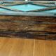 Patinated wall cabinet 2 doors