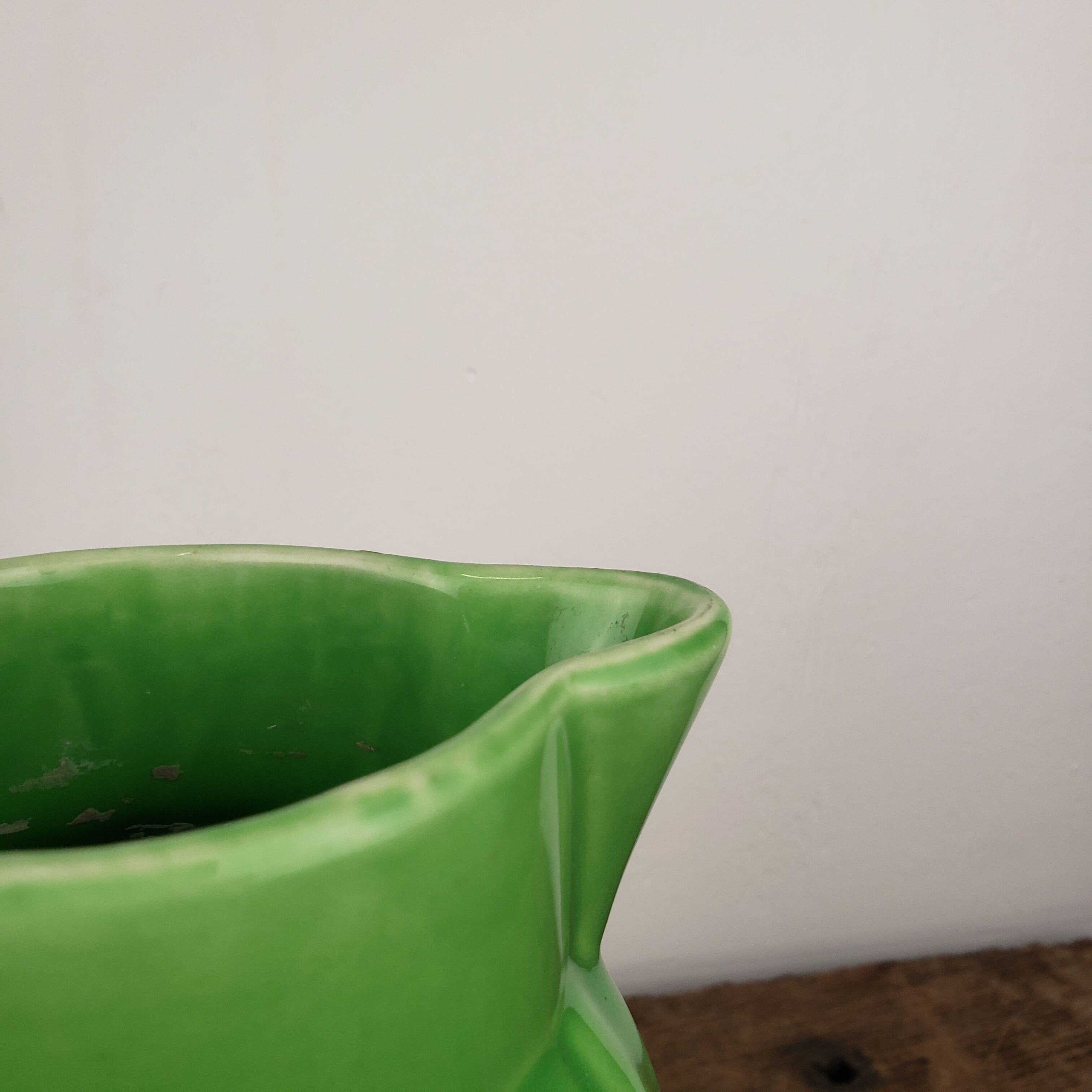 Old green pitcher
