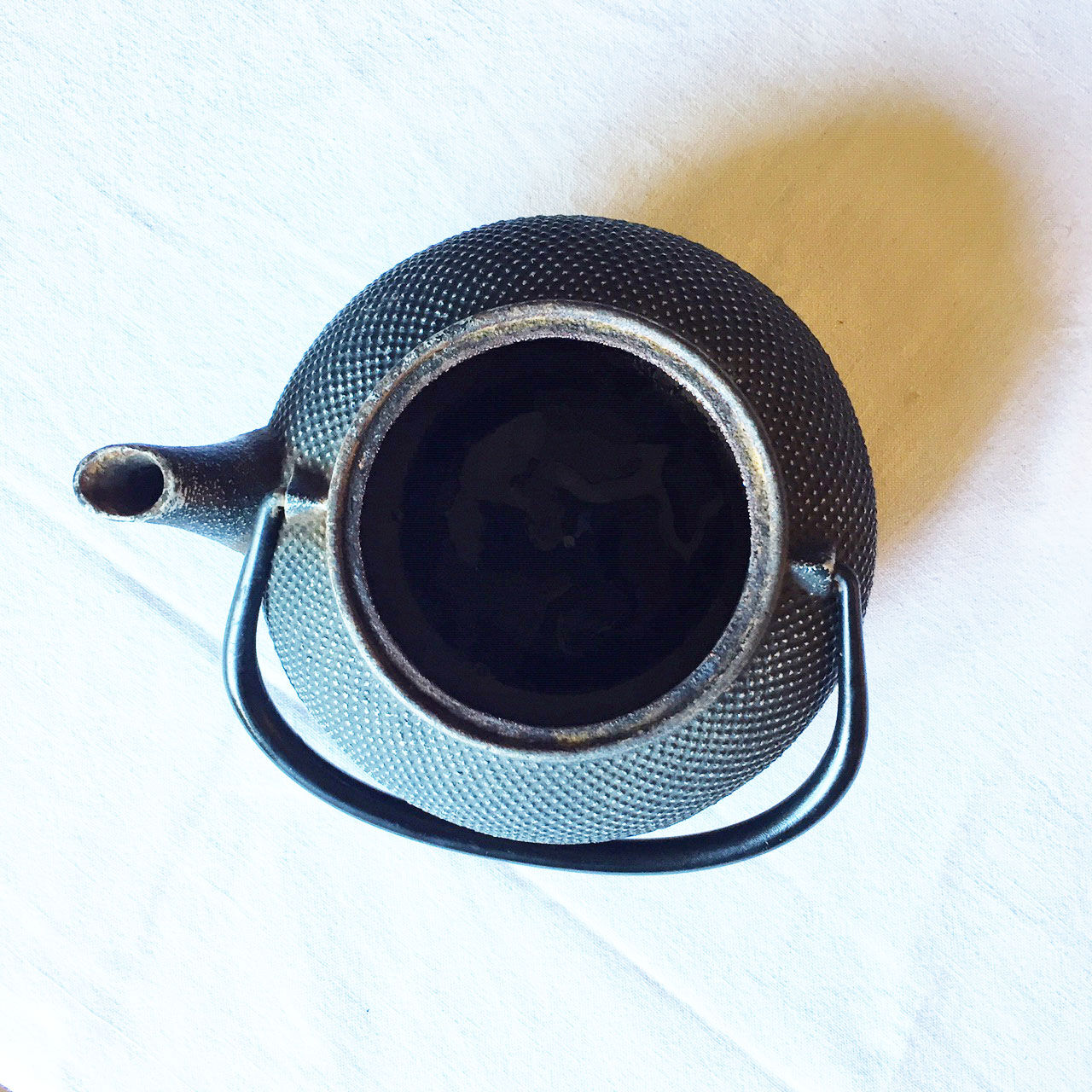 Japanese cast-glass teapot