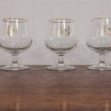 Set of 5 "Napoleon" cognac glasses