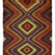 Grand Kilim Turkish Anatolia 180x294 cm Vintage Geometric Handwoven