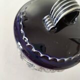 Blue glazed stoneware pot RM Stein – Reinhold Merkelbach, 1960s