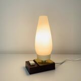 Opaline and Bakelite tulip lamp, 1950s
