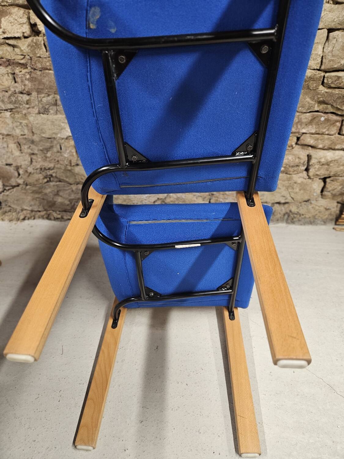 Set of 2 waiting room benches 1980/90