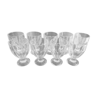Set of 9 wine glasses