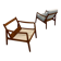 Fauteuils danois en teck par Ole Wanscher années 1960 MidCentury