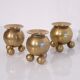 Lot de 3 bougeoirs en laiton Suède 1960