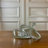 Striated glass candy