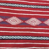 Traditional red kilim carpet