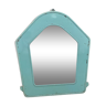 Turquoise industrial mirror