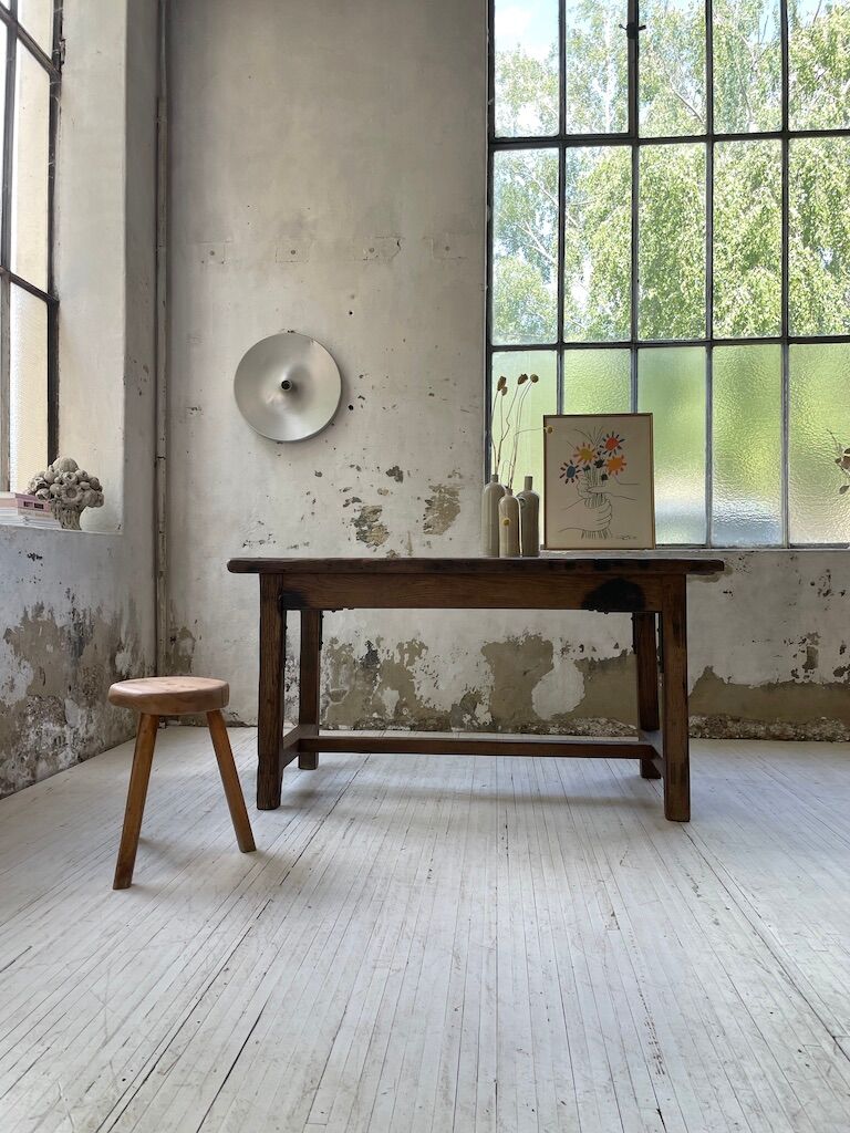 Work farm table established oak