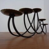 Brutalist Iron Candleholder, 1960s