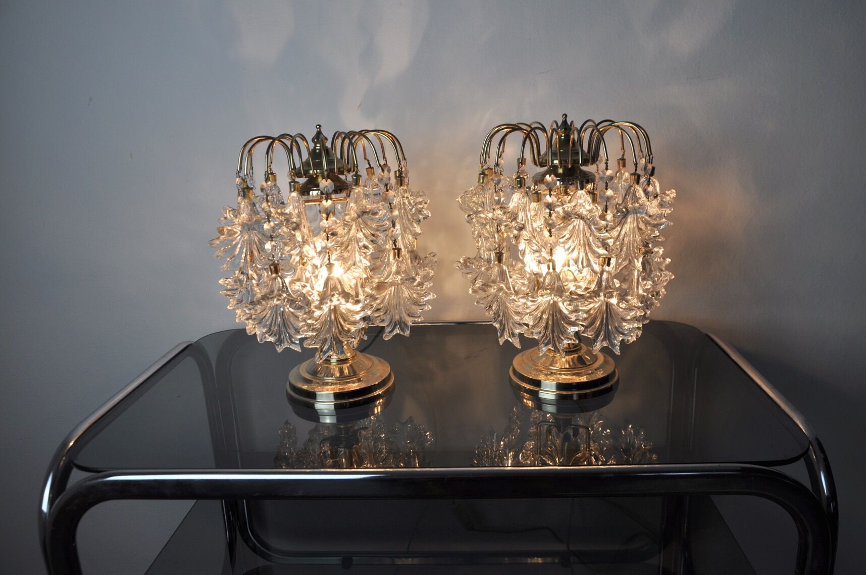 Paire de lampes Kinkeldey, Allemagne, 1970