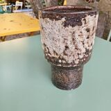 Brutalist style ceramic vase