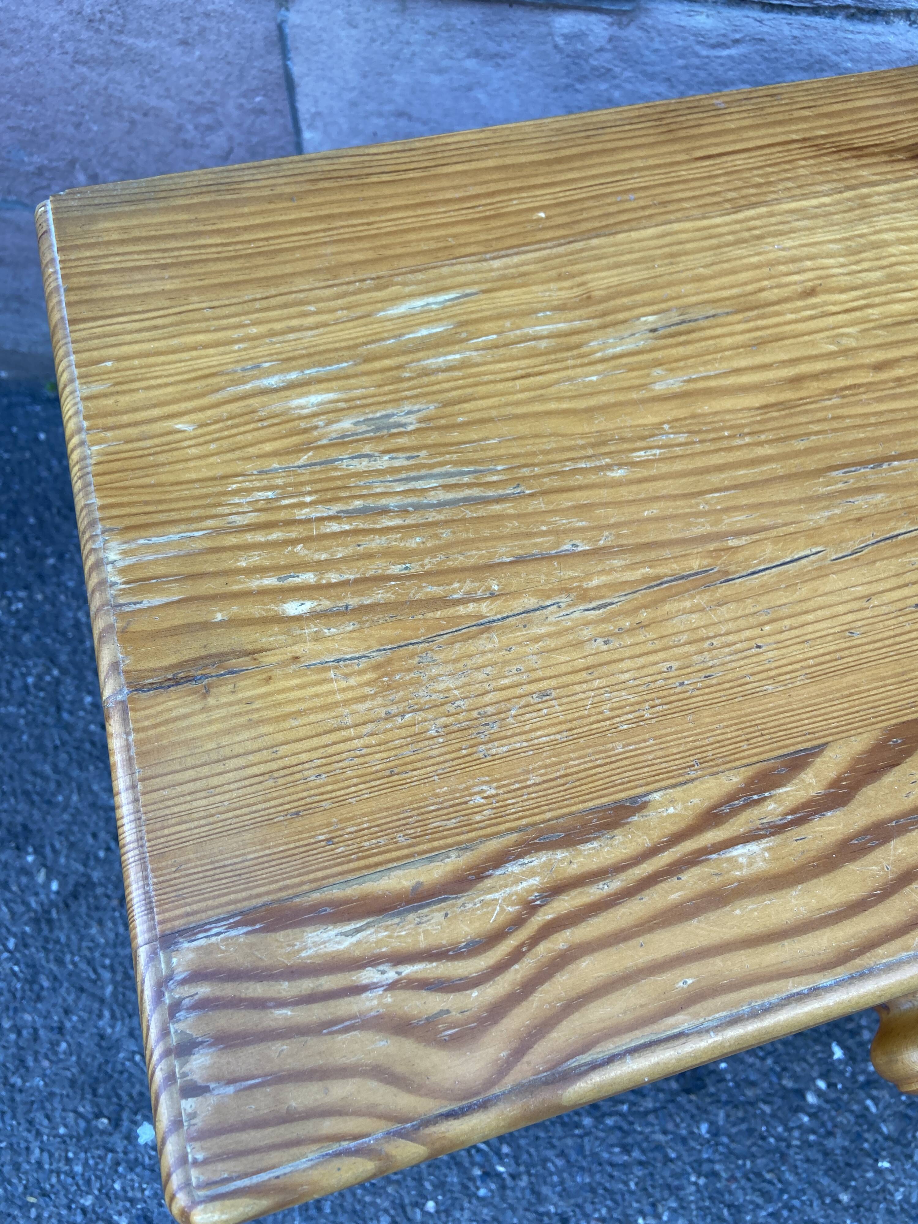 Scandinavian bedside pair wood pine fir vintage design 1980