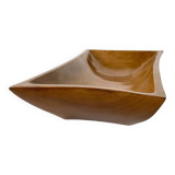 Large vintage solid wood bowl