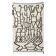 Black and white Berber rug in Azilal style.