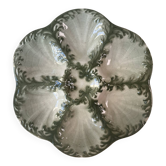 Majolica oyster plate St Clément Luneville