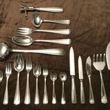 Housewife 151 pieces silver metal boulenger