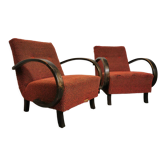 Pair of armchairs by Jindrich Halabala
