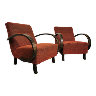 Pair of armchairs by Jindrich Halabala