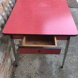 Red formica table