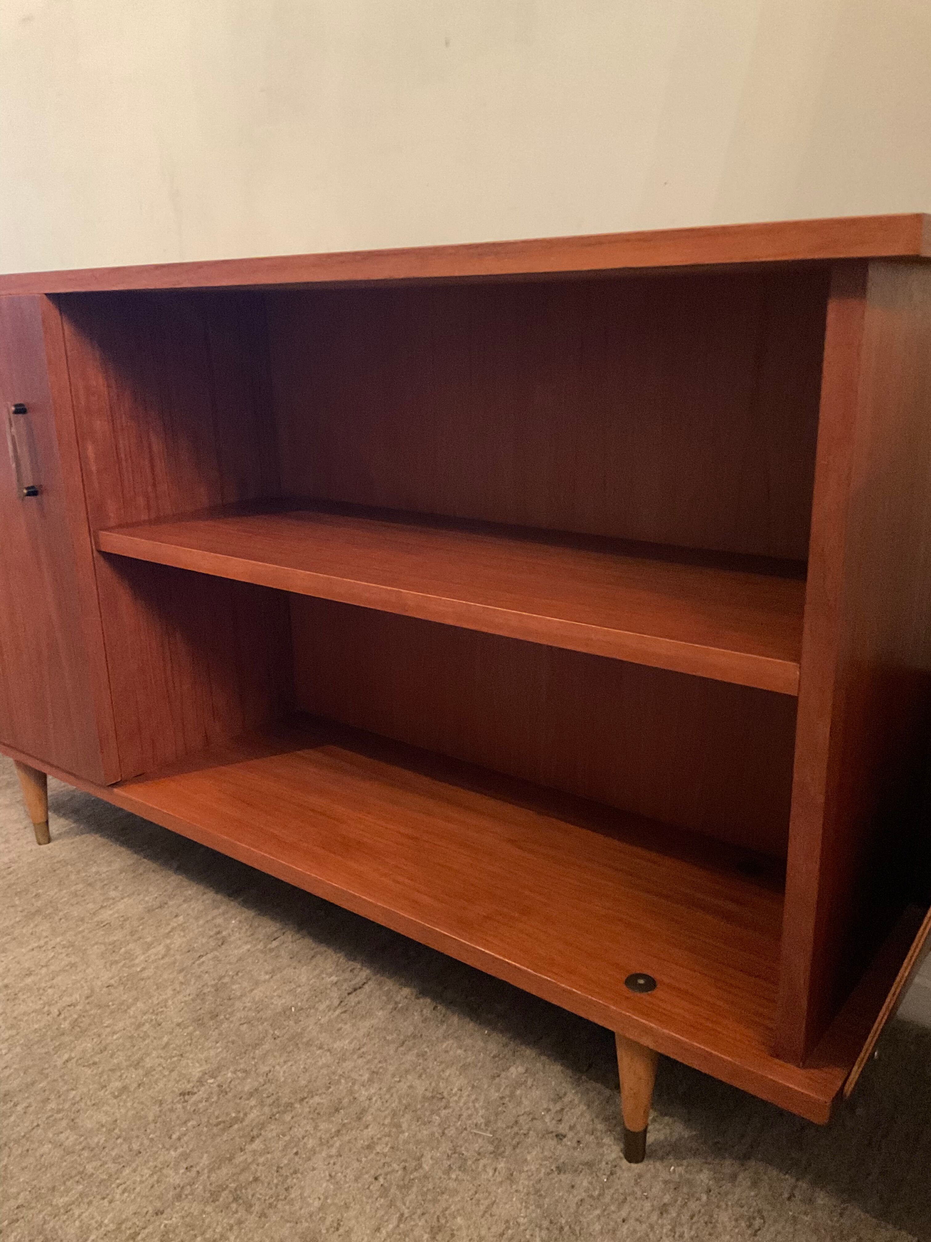 Scandinavian teak bookcase 60s