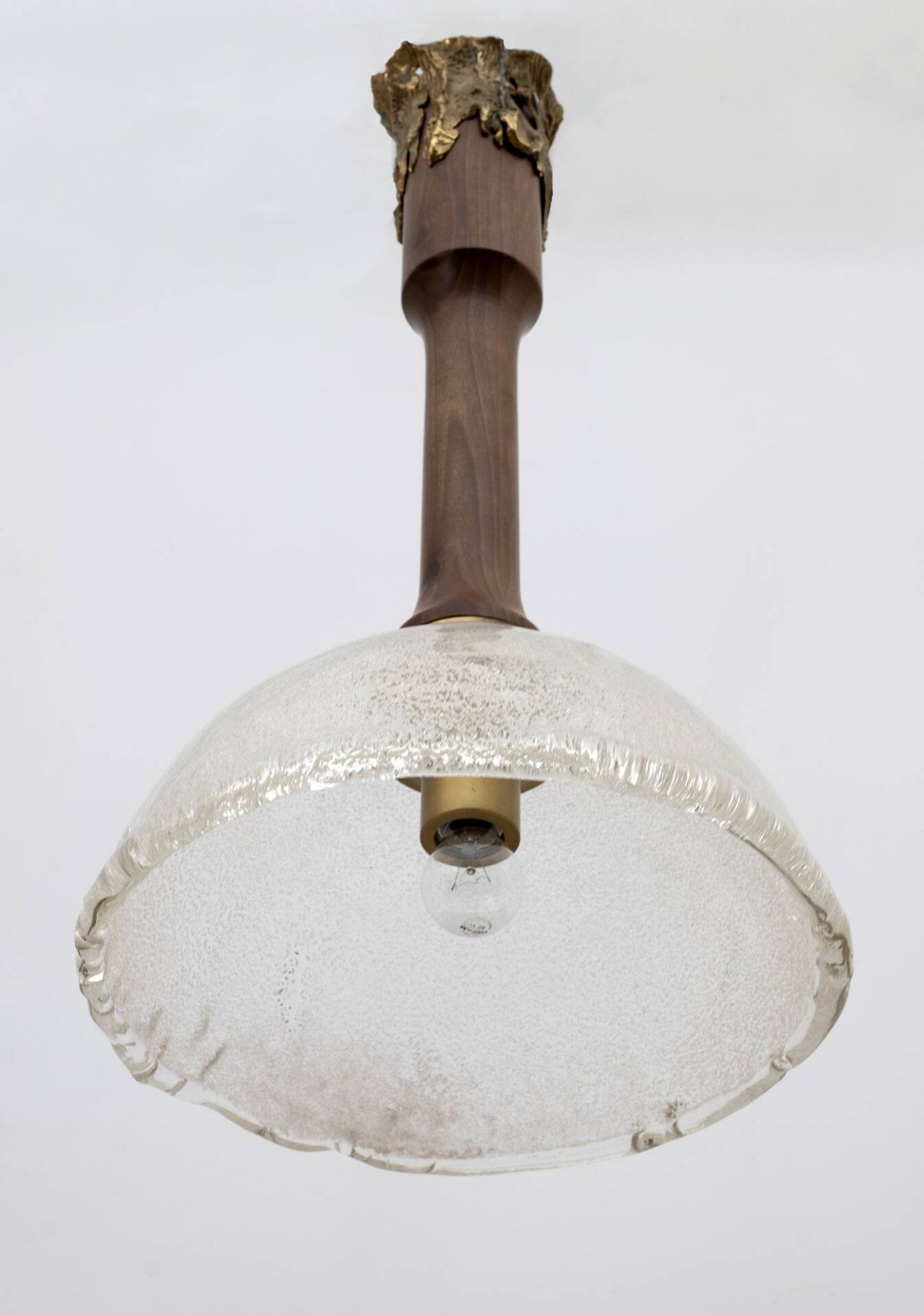 Angelo Brotto - Murano glass and bronze chandelier - Mid-Century - Esperia,