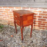 Ancienne Table de Chevet en Bois de Style Louis XVI