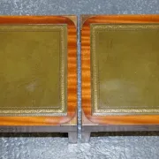 Table Basse Bevan Funnell avec Plateau en Cuir Vert
