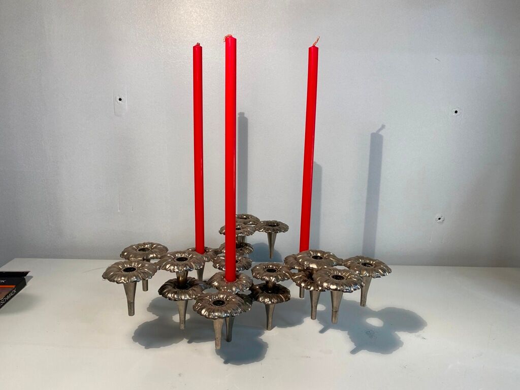 7 modular candle holders varying nagel 1970
