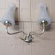 Pair of brass wall lights