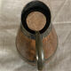 Beaune brandy pitcher in solid oak with brass rims 1970s